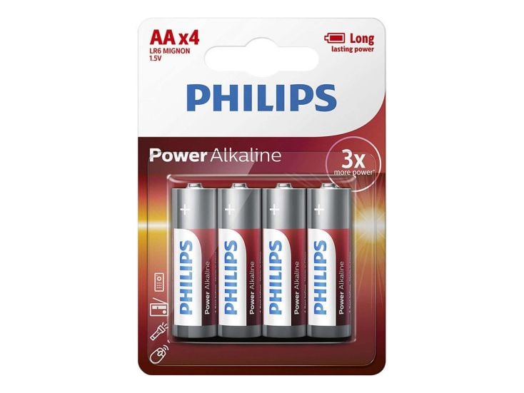 Philips Power Alkaline AA pilas - 4 unidades