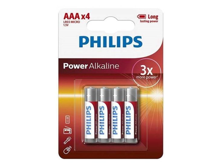 Philips Power Alkaline AAA pilas - 4 unidades