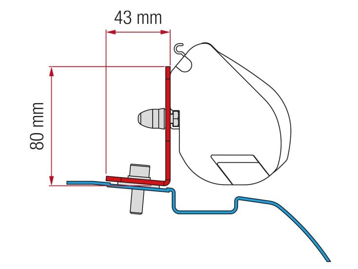 Fiamma F35 adaptador Nissan NV200