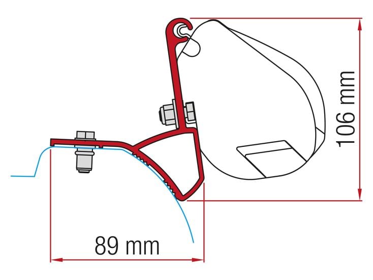 Fiamma F35 adaptador Trafic Vivaro desde 2015