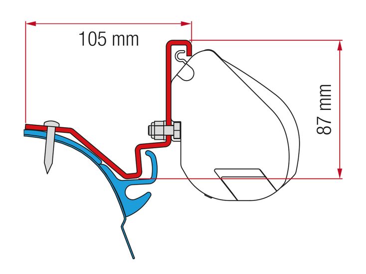 Fiamma F35 adaptador VW T6 Kepler