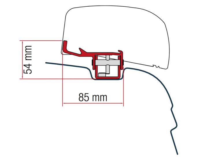 Fiamma F40Van adaptador VW T5 / T6