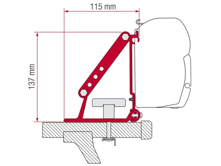 Fiamma F45/F43/F35 adaptador Auto