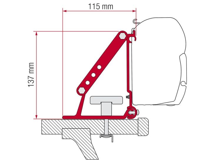 Fiamma F45/F35 adaptador Auto