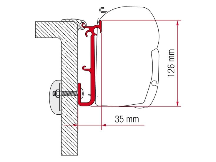 Fiamma F45 adaptador Caravan