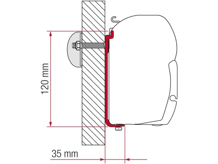 Fiamma F45 adaptador Kit S 12 cm