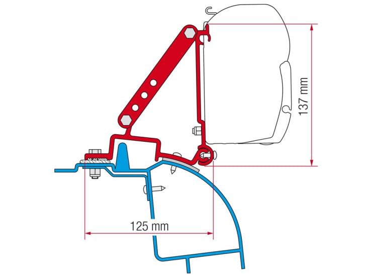 Fiamma F45 adaptador Master 1998-2010