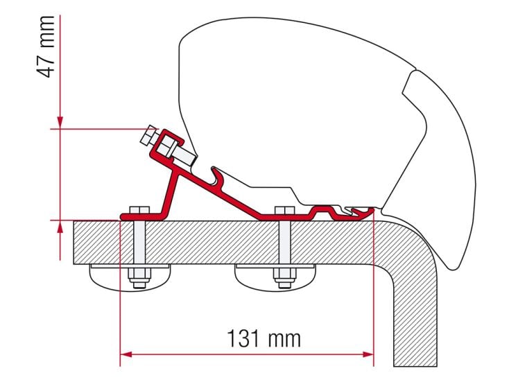 Fiamma F80/F65 adaptador Standard