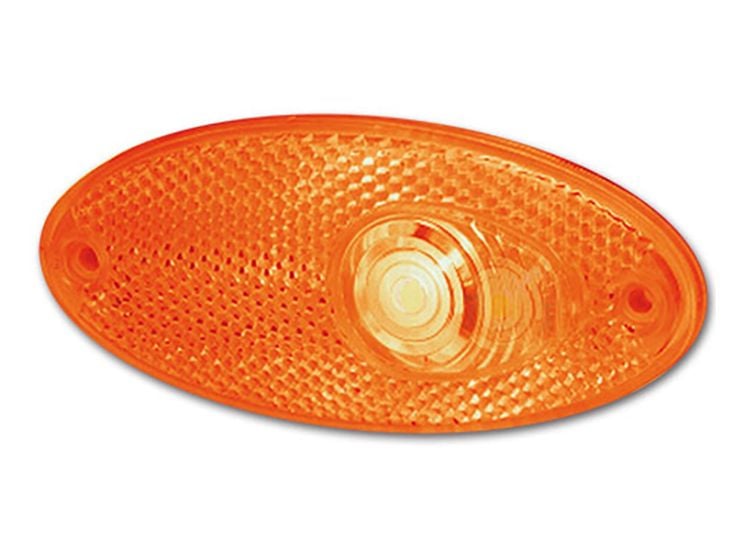 Hella luz LED de posición naranja ovalada