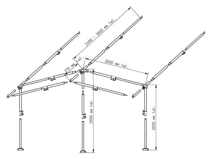 Piper marco para avance PowerGrip de aluminio 28 mm tamaño 2 - 7