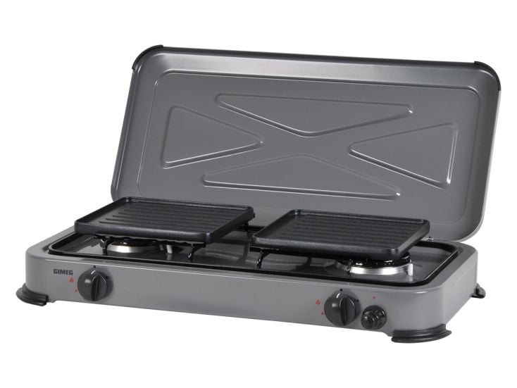 Gimeg DuoGrill cocina de 2 quemadores