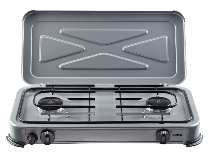 Gimeg cocina de 2 quemadores con encendido automático