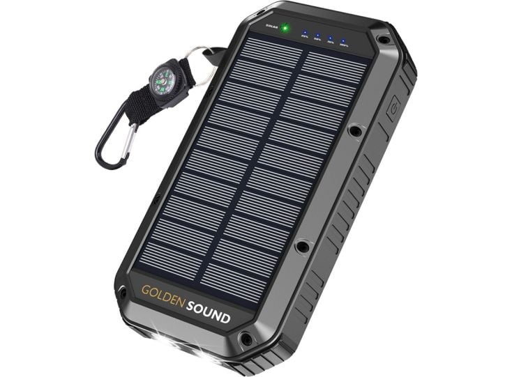 Golden Sound powerbank con energía solar - 30.000mAh