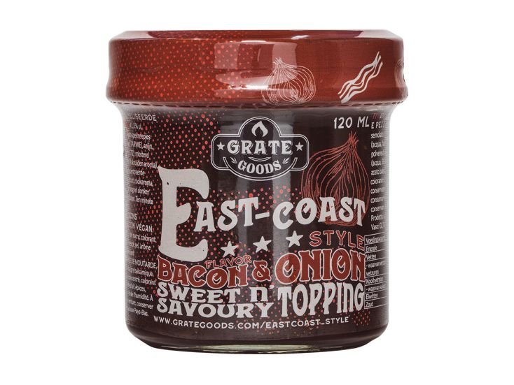 Grate Goods East-Coast style aderezo sabor a bacon & cebolla