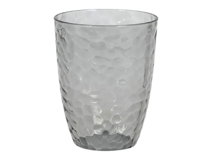 Vaso gris transparente de Ø 8,50