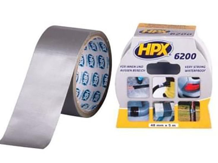 HPX 48mm x 5m cinta adhesiva de tela plateada