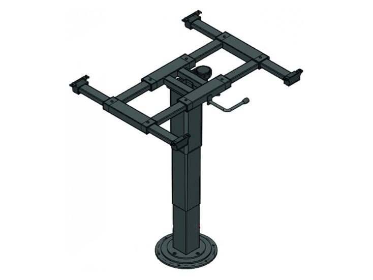 Ilse base de mesa giratoria deslizante