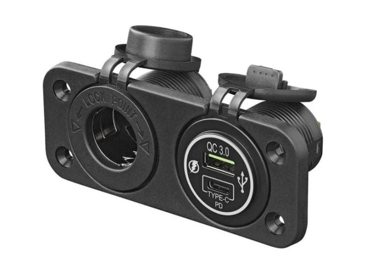 ProPlus kit empotrado de toma de 12 V y cargador USB rápido