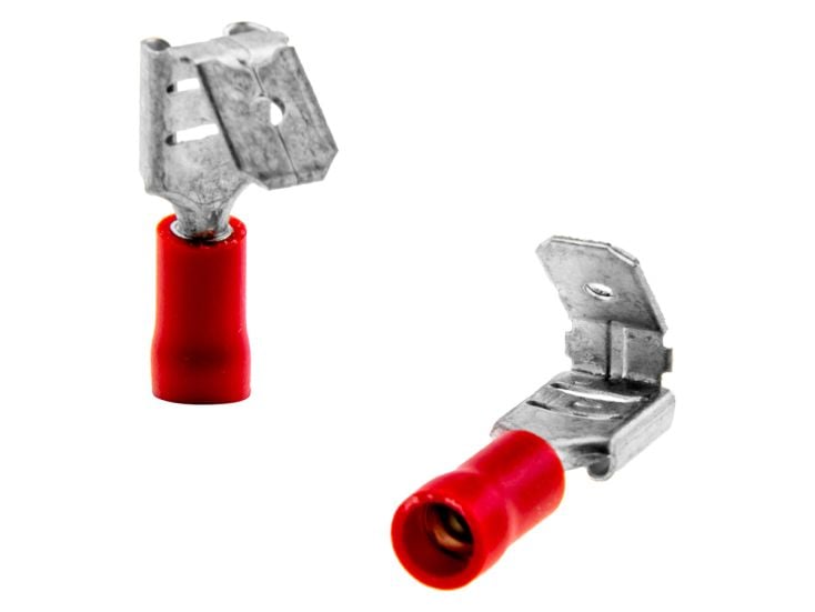 Terminal plana hembra con divisor macho - Red