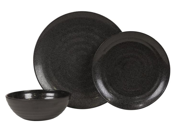 Kampa Ebony Cobble vajilla de 12 piezas