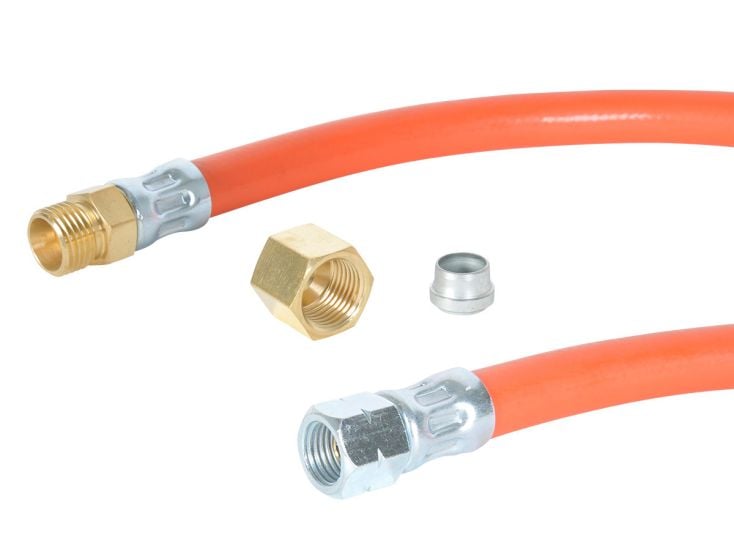 Obelink Obelink manguera de gas izquierda "1/4" x 6/8 mm - 1 m