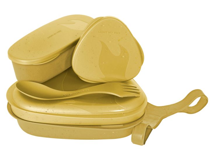 Light My Fire Bio set de almuerzo - Dark yellow