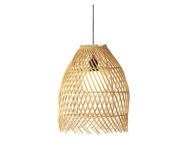 Lumineo Natural steady lámpara solar de mimbre
