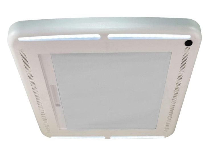 Maxxfan MaxxShade marco interior con LED