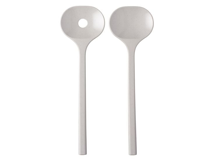 Mepal Bloom set de cubiertos para ensalada - Pebble White