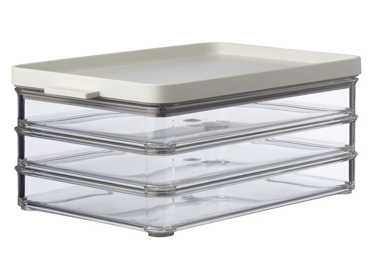 Mepal Omnia fiambrera triple para nevera - Nordic White
