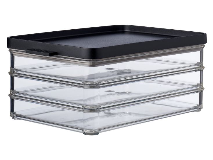 Mepal Omnia fiambrera triple para nevera - Nordic Black