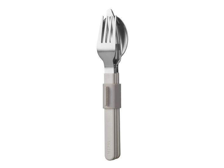 Mepal silueta Nordic White set de cubiertos de 3 piezas