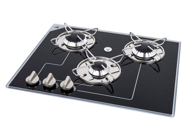 Navy Load cocina a gas vidrio 41 x 50 con 3 quemadores