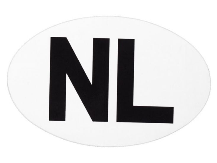 NL pegatina blanca
