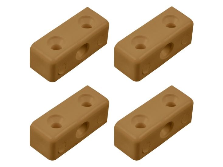 Obelink conectores de esquina de PVC - Light brown