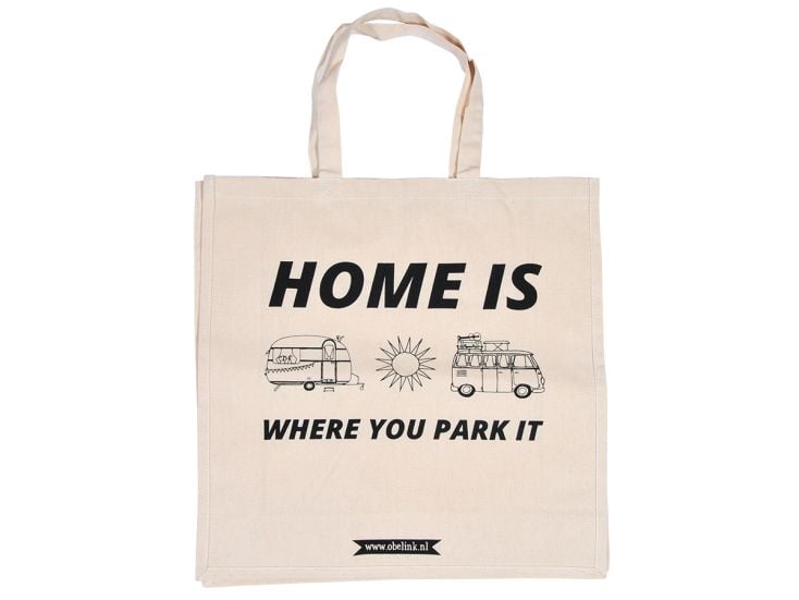 Obelink Home is where you park it bolsa de tela
