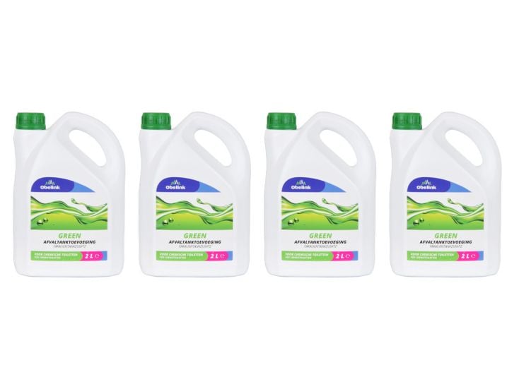 Obelink Green set 4 garrafas de aditivos para el inodoro