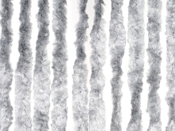 Obelink cortina gris de chenilla de 200 x 100