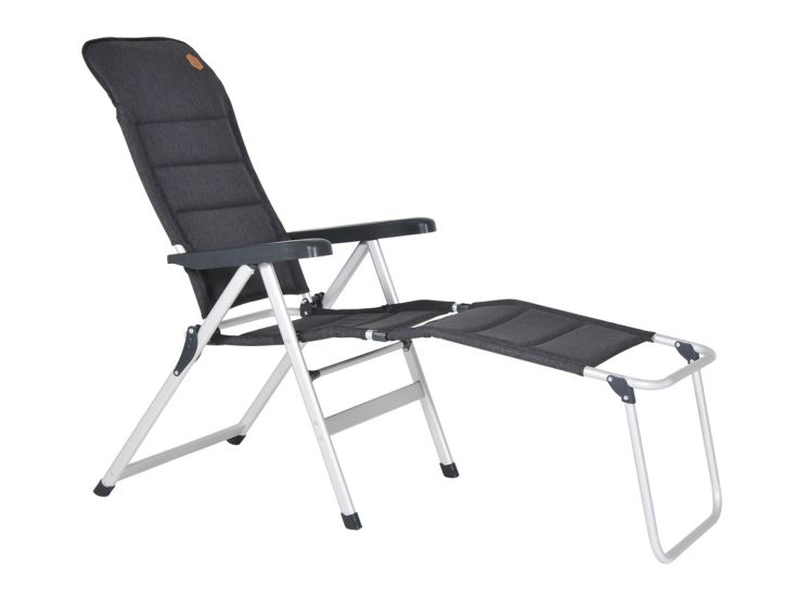 Obelink Ibiza Luxe Grey silla reclinable con reposapiés Obelink Ibiza Luxe Grey silla reclinable con reposapiés