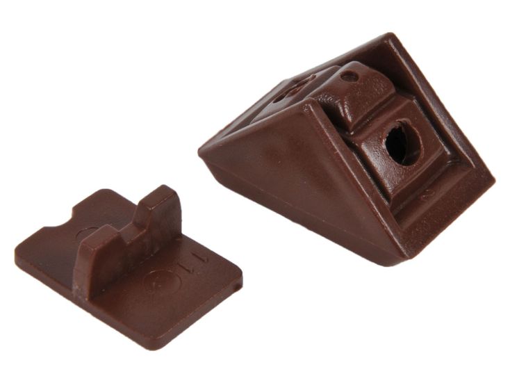 Obelink conectores de esquina pequeños - Brown
