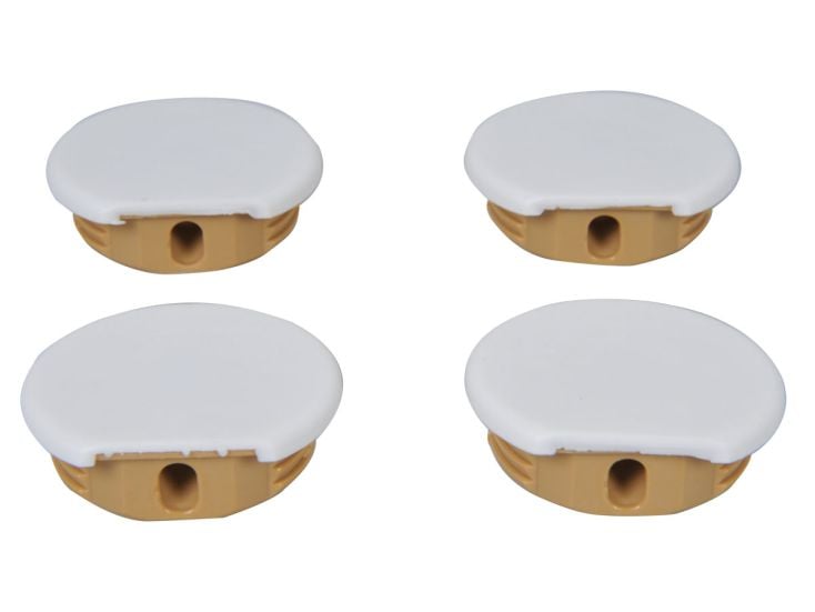 Obelink conectores de esquina redondos - White