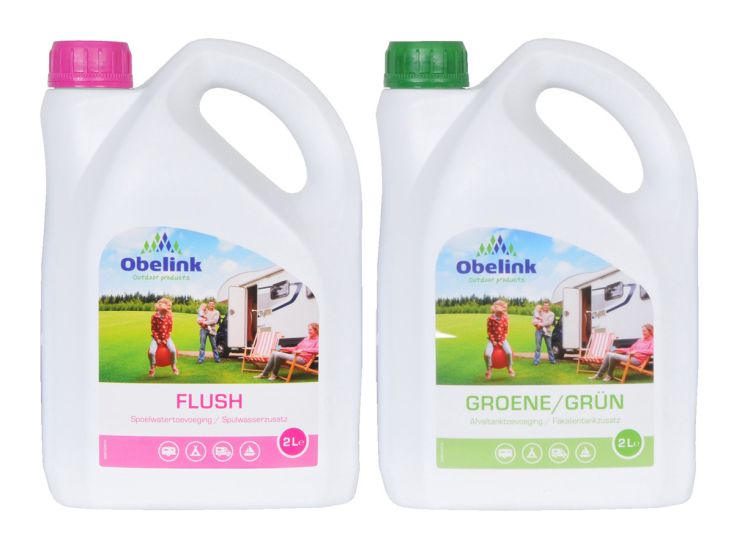 Obelink Green Toilet tanque aguas residuales y aditivo agua descarga