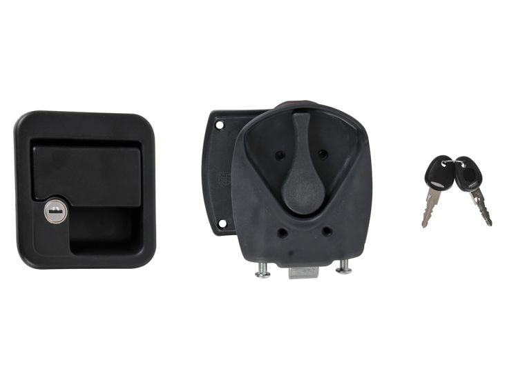 Obelink cerradura de puerta cuadrada - Black