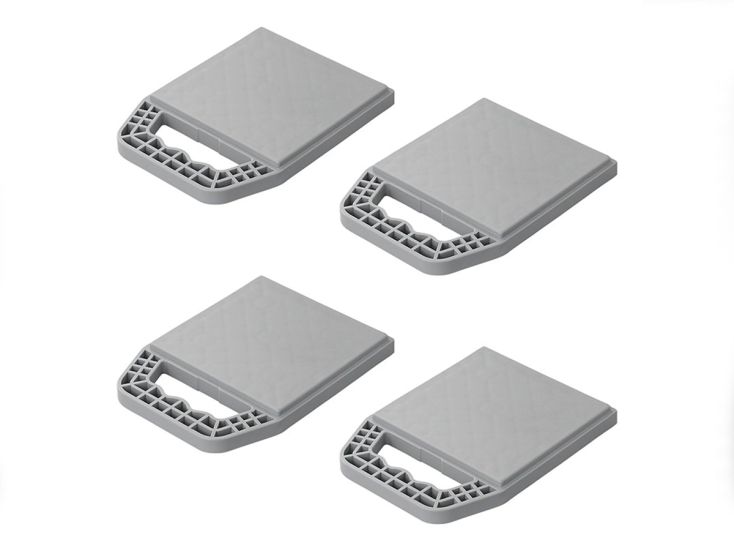 Placas de apoyo con asa - 4 piezas