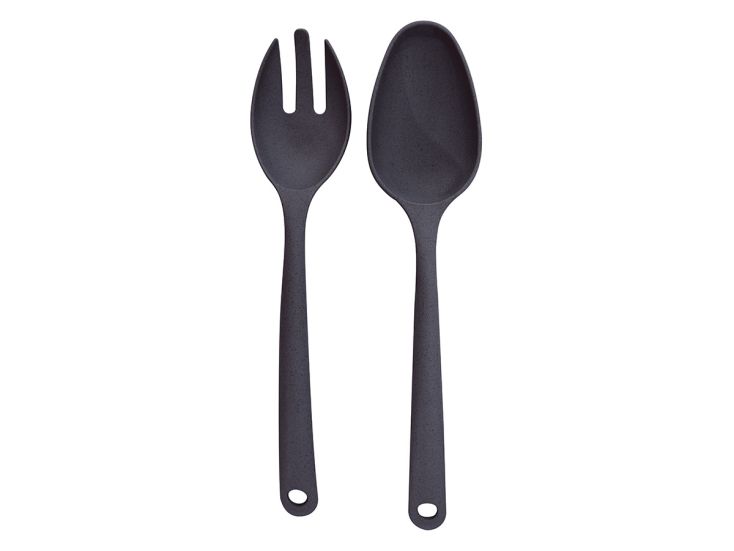 Point-Virgule PLA cubiertos para ensalada 2 piezas - Dark Grey