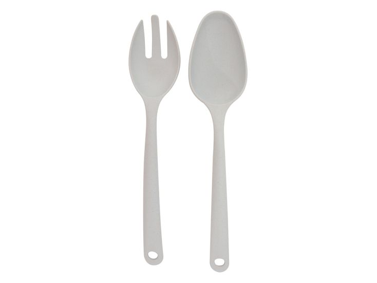 Point-Virgule PLA cubiertos para ensalada 2 piezas - Light Grey