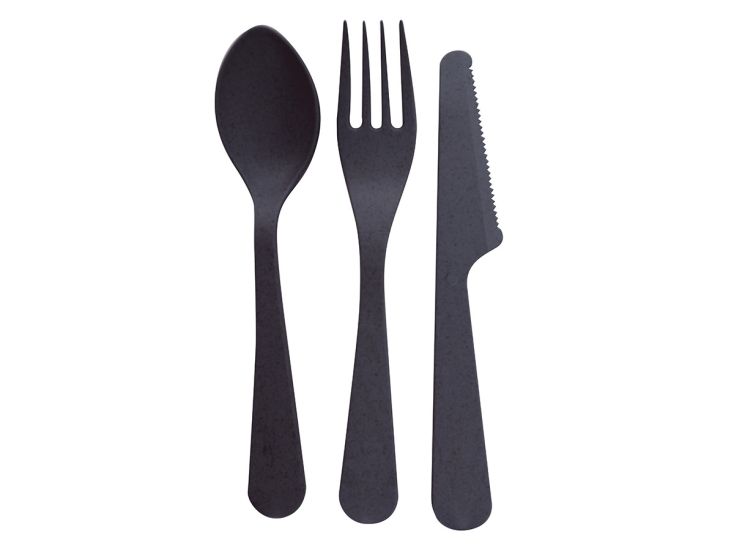 Point-Virgule PLA juego de cubiertos de 3 piezas - Dark Grey