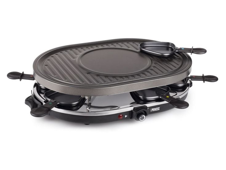 Princess Raclette 8 Oval juego gourmet