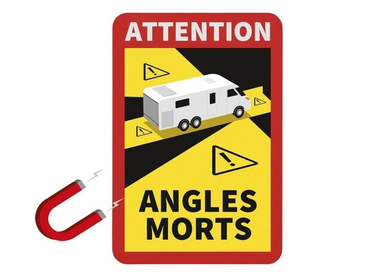 Pegatina magnética de "Attention"