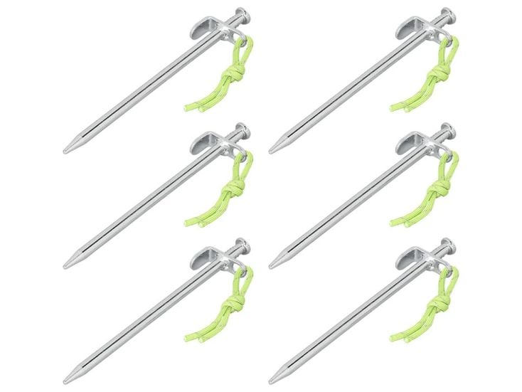 ProPlus Estacas para roca Heavy con gancho en forma de L 20 cm